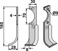 Fräsmesser 160x30mm, links gallery 43_2nd
