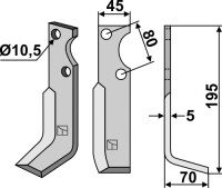 Fräsmesser 195x45mm, rechts gallery 11_2nd
