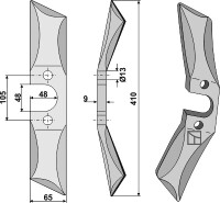 Rolleggen Messer - rechts 2