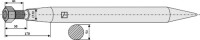 Schwerlastzinken 820mm 2