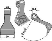 Hammerschlegel 90x40mm 2