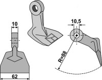 Hammerschlegel 62x10mm 2