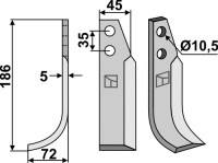 Fräsmesser 186x45mm, links gallery 13_2nd