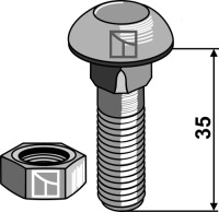 Schraube - M12x1,75x35 - 10.9
