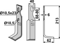 Universal Fräsmesser, rechts 2