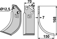 Fräsmesser 168x70mm, rechts gallery 3_2nd