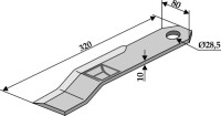 Mulchmesser 320x80mm - rechts 2