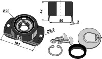 Rillenkugellager - Kpl. 2