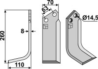 Fräsmesser 260x70mm, links gallery 1_2nd