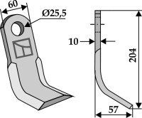 Y-Messer 204x60mm 2
