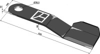 Mähermesser 620mm - rechts 2