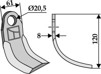 Bogenmesser 120x61mm gallery 15_2nd