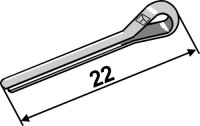 Splint Ø1,6x22 - DIN94 2