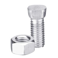 Scharschraube 1/2UNCx36 mit Sechskantmutter