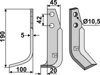 Fräsmesser 190x45mm, links gallery 13_2nd