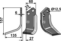 Fräsmesser 157x60mm, links gallery 35_2nd