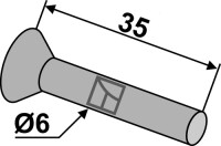 Senkniete Ø6x35 2