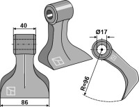 Hammerschlegel 86x40mm 2