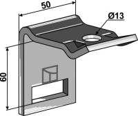 Halter für Zinken 32x10