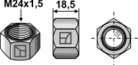 Mutter M24x1,5 - verzinkt 2