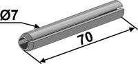 Spannstift - Ø7x70 2