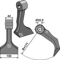 Hammerschlegel 100x42mm 2
