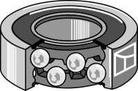 Rillenkugellager 6304 2