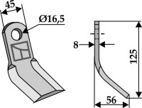 Y-Messer 125x45mm 2