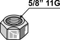 Sicherungsmutter 5/8 11G 2