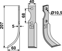 Fräsmesser 207x40mm, links gallery 16_2nd