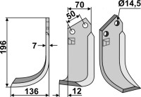 Fräsmesser 196x70mm, links gallery 2_2nd
