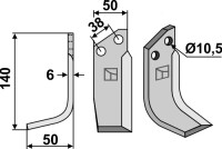 Fräsmesser 140x50mm, links gallery 1_2nd