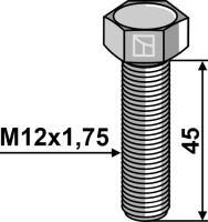Sechskantschraube M10x1,5x45 ohne Mutter 2