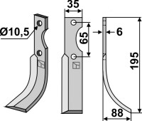 Fräsmesser 195x35mm, rechts gallery 15_2nd