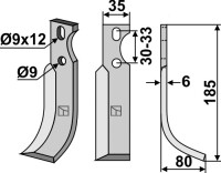 Fräsmesser 185x35mm, rechts gallery 13_2nd