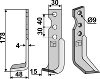 Fräsmesser 178x30mm, links gallery 20_2nd