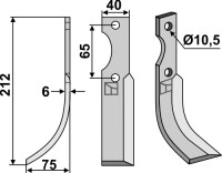 Fräsmesser 212x40mm, links gallery 32_2nd