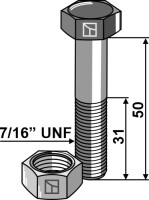 Schraube 7/16 UNF 2