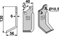 Fräsmesser 130x40mm, links gallery 1_2nd