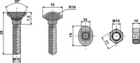 Planetschraube - M10x35 - 8.8 2