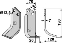 Fräsmesser 190x70mm, rechts gallery 1_2nd