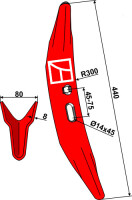 Grubberschar Melone 450mm gallery 7_2nd