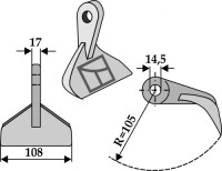Hammerschlegel 108x17mm 2