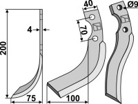 Fräsmesser 200x40mm, links gallery 3_2nd