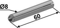 Spannstift - Ø8x60 2
