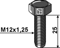 Sechskantschraube M12x1,25x25