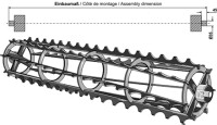 Krümlerwalzen mit Welle Ø35 - 140