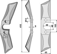 Rolleggen Messer - links 2