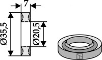 Sicherungsring Ø35,5x7xØ20,5 2