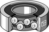 Wälzlager 6204DDU 2